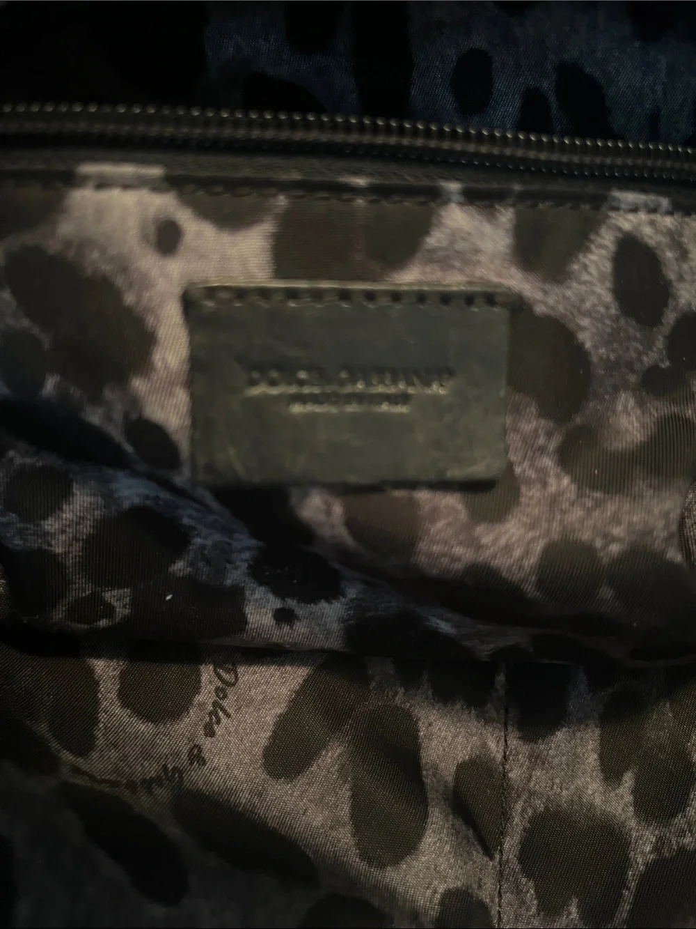 Dolce & Gabbana Black Nylon Belt Bag with Gold Plaque